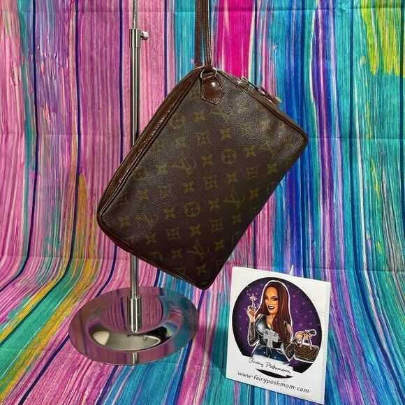 Louis Vuitton Handbags - Louis Vuitton Monogram Sac Sports Clutch Toiletry Bag Vintage LV Auth